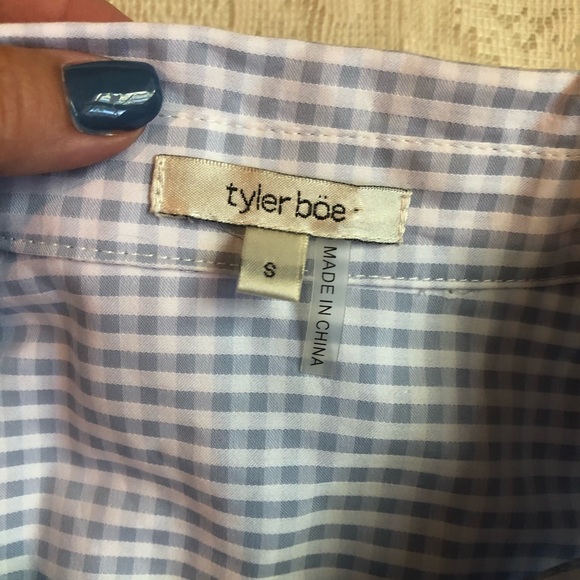 Tyler Boe Men’s checked button up shirt - Picture 3 of 8